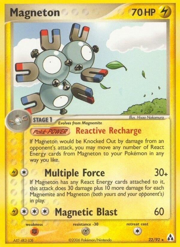 Image for Magneton (22/92) (EX Legend Maker) (LM) - Pokemon