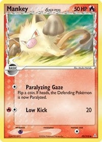 Image for Mankey (Delta Species) (70/110) (EX Holon Phantoms) (HP) - Pokemon