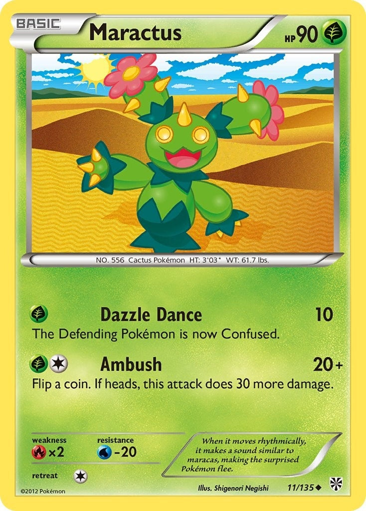 Image for Maractus (11/135) (Plasma Storm) (PLS) - Pokemon