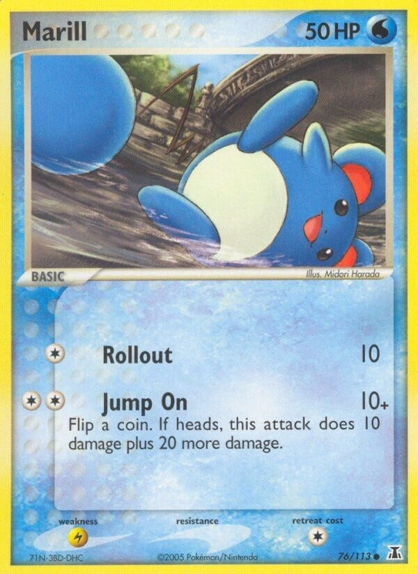 Image for Marill (76/113) (EX Delta Species) (DS) - Pokemon