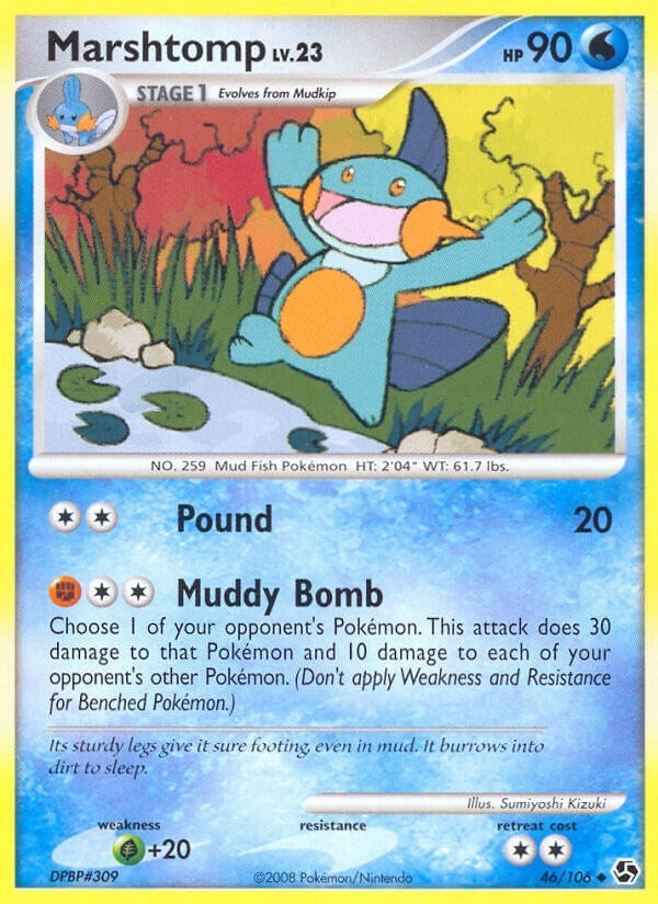 Image for Marshtomp (46/106) (Great Encounters) (GE) - Pokemon