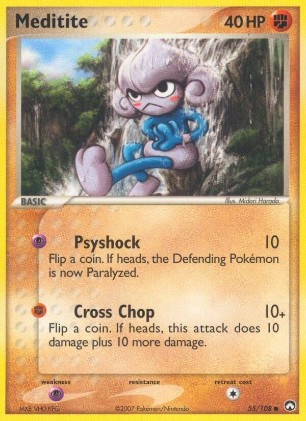 Image for Meditite (55/108) (EX Power Keepers) (PK) - Pokemon