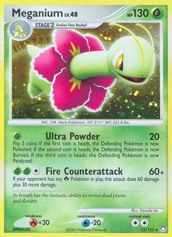 Image for Meganium (13/123) (Mysterious Treasures) (MT) - Pokemon