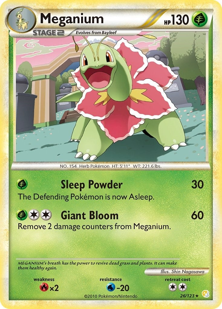 Image for Meganium (26/123) (HeartGold SoulSilver) (HS) - Pokemon