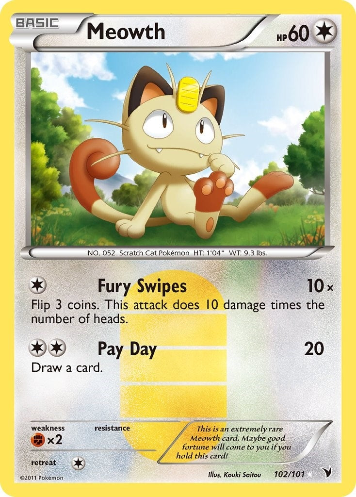 Image for Meowth (102/101) (Noble Victories) (NVI) - Pokemon