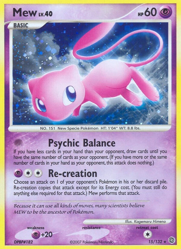 Image for Mew (15/132) (Secret Wonders) (SW) - Pokemon