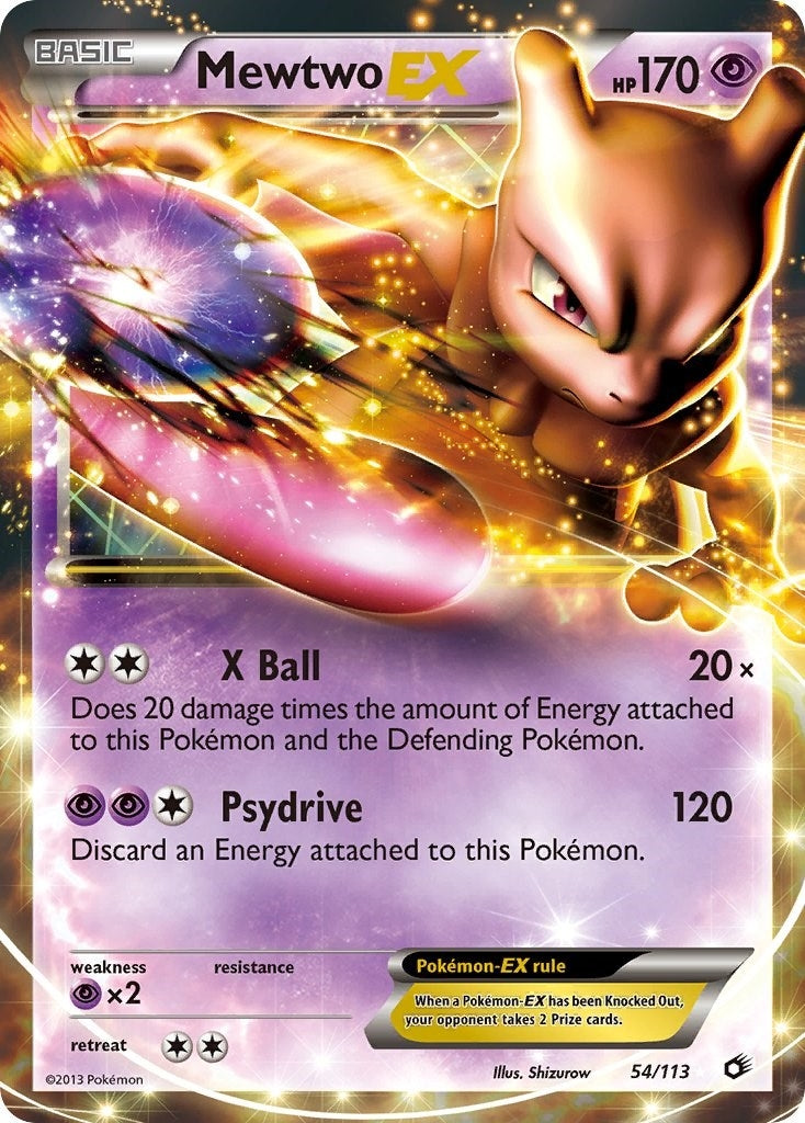Image for Mewtwo EX (54/113) (Legendary Treasures) (LTR) - Pokemon