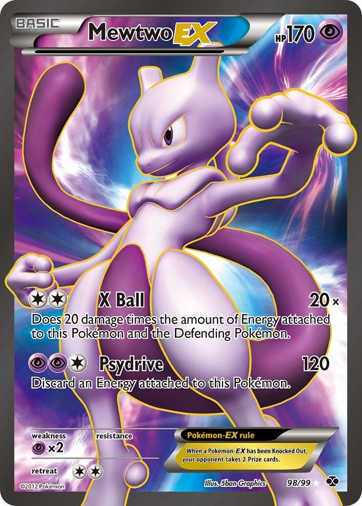 Image for Mewtwo EX (98 Full Art) (98/99) (Next Destinies) (NXD) - Pokemon