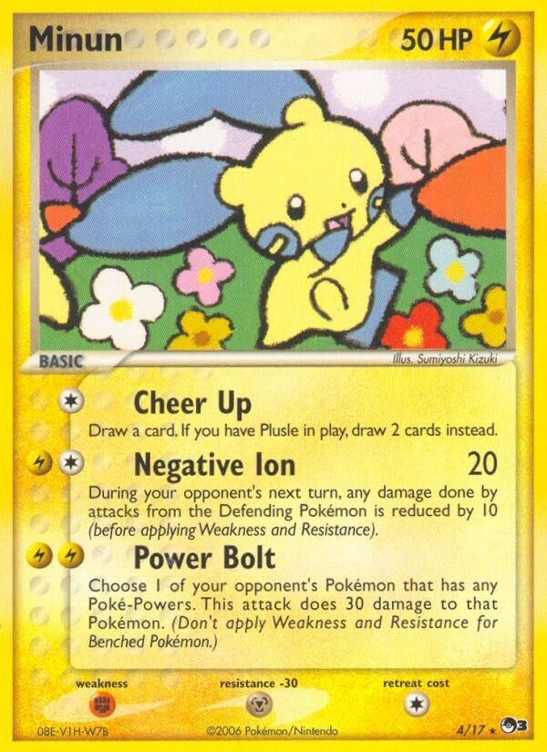 Image for Minun (004/017) (POP Series 3) (POP) - Pokemon