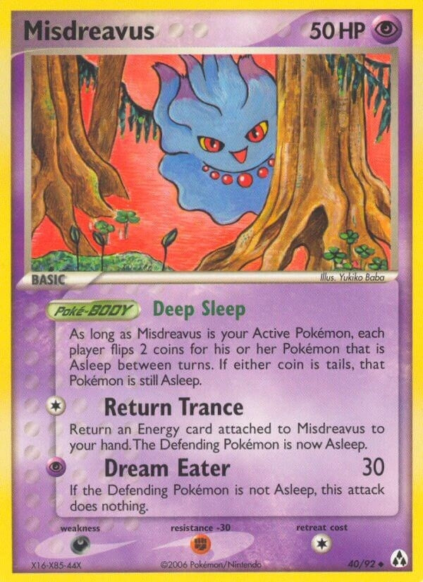 Image for Misdreavus (40/92) (EX Legend Maker) (LM) - Pokemon