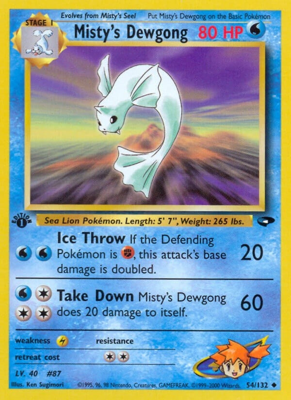 Image for Misty's Dewgong (054/132) (Gym Challenge) (G2) - Pokemon
