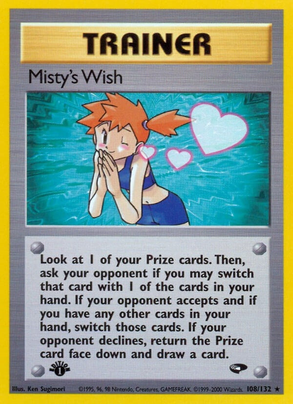 Image for Misty's Wish (108/132) (Gym Challenge) (G2) - Pokemon
