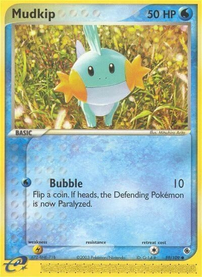 Image for Mudkip (59/109) (EX Ruby and Sapphire) (RS) - Pokemon