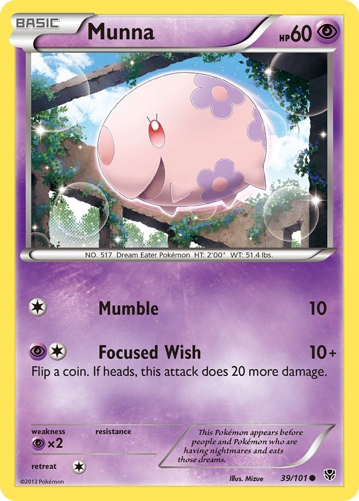 Image for Munna (39/101) (Plasma Blast) (PLB) - Pokemon