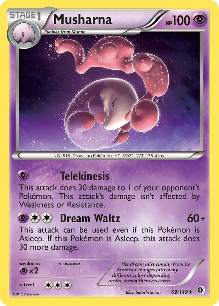 Image for Musharna (69/149) (Boundaries Crossed) (BCR) - Pokemon