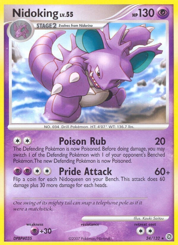 Image for Nidoking (34/132) (Secret Wonders) (SW) - Pokemon