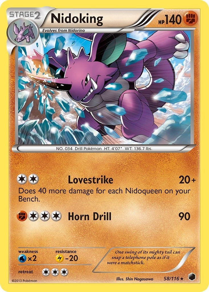 Image for Nidoking (58/116) (Plasma Freeze) (PLF) - Pokemon
