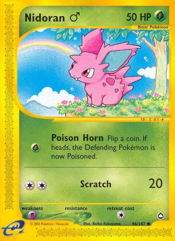 Image for Nidoran M (096/147) (Aquapolis) (AQ) - Pokemon
