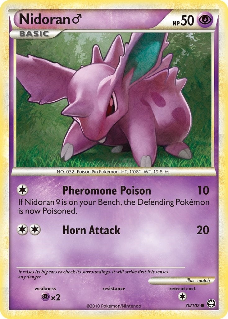 Image for Nidoran M (70/102) (Triumphant) (TM) - Pokemon