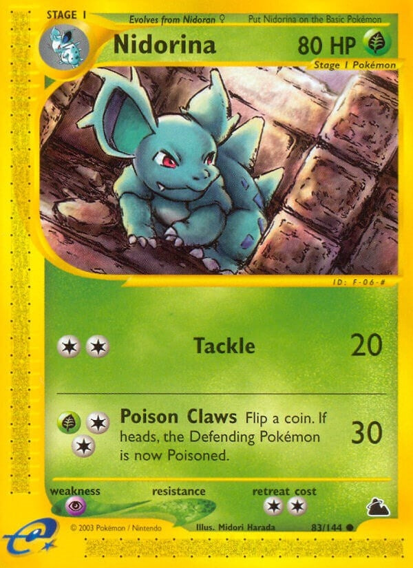 Image for Nidorina (083/144) (Skyridge) (SK) - Pokemon