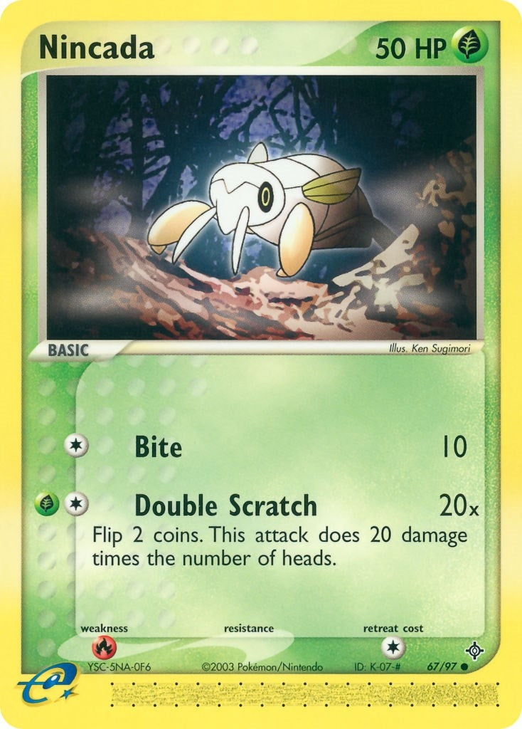 Image for Nincada (67/97) (EX Dragon) (DR) - Pokemon