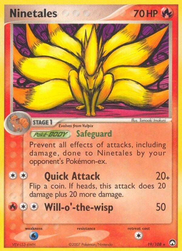 Image for Ninetales (19/108) (EX Power Keepers) (PK) - Pokemon