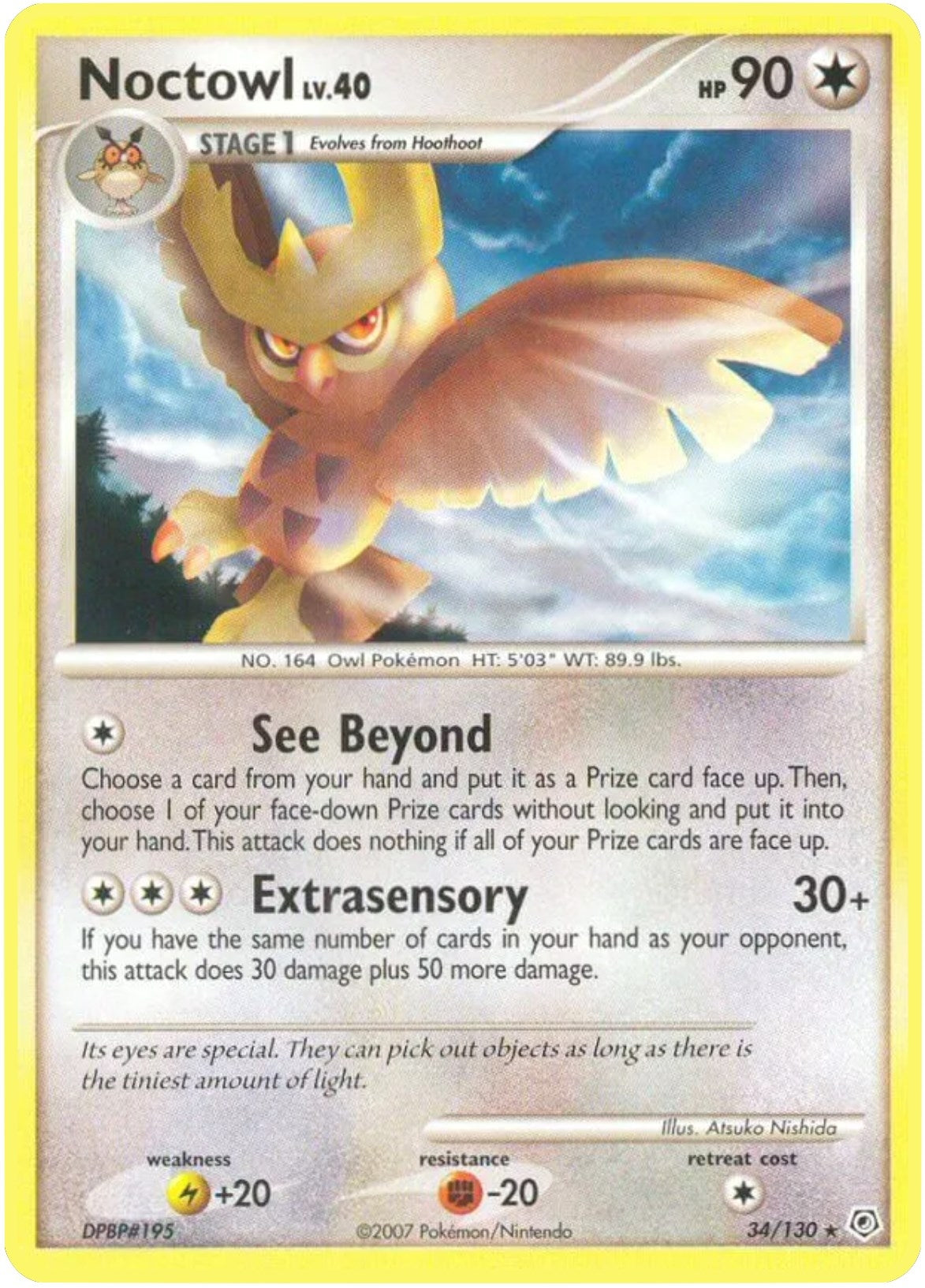 Image for Noctowl (34/130) (Diamond and Pearl) (DP) - Pokemon