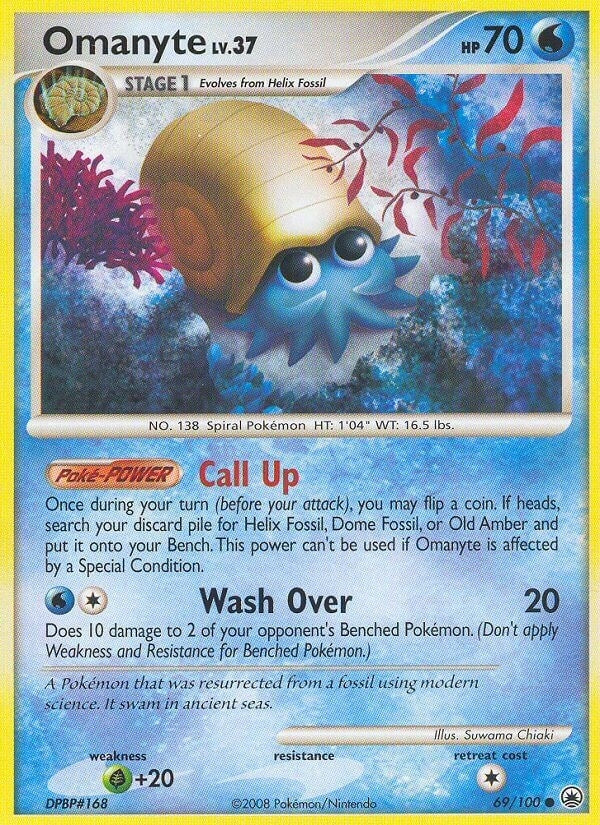 Image for Omanyte (69/100) (Majestic Dawn) (MD) - Pokemon