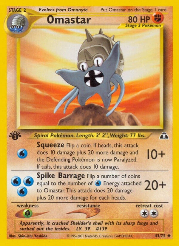 Image for Omastar (43/75) (Neo Discovery) (N2) - Pokemon