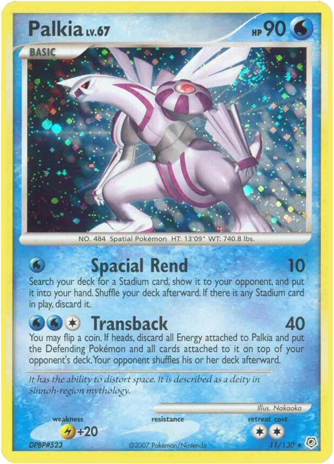 Image for Palkia (11/130) (Diamond and Pearl) (DP) - Pokemon