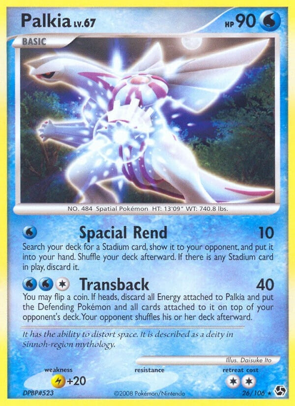 Image for Palkia (26/106) (Great Encounters) (GE) - Pokemon