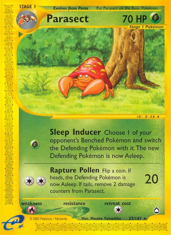 Image for Parasect (027/147) (Aquapolis) (AQ) - Pokemon