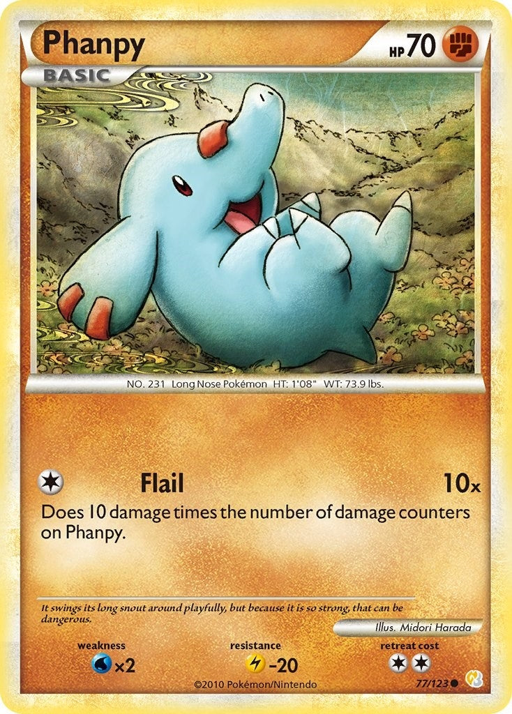 Image for Phanpy (77/123) (HeartGold SoulSilver) (HS) - Pokemon