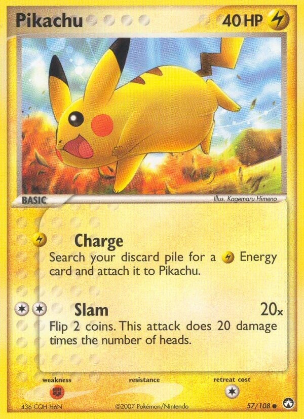 Image for Pikachu (57/108) (EX Power Keepers) (PK) - Pokemon