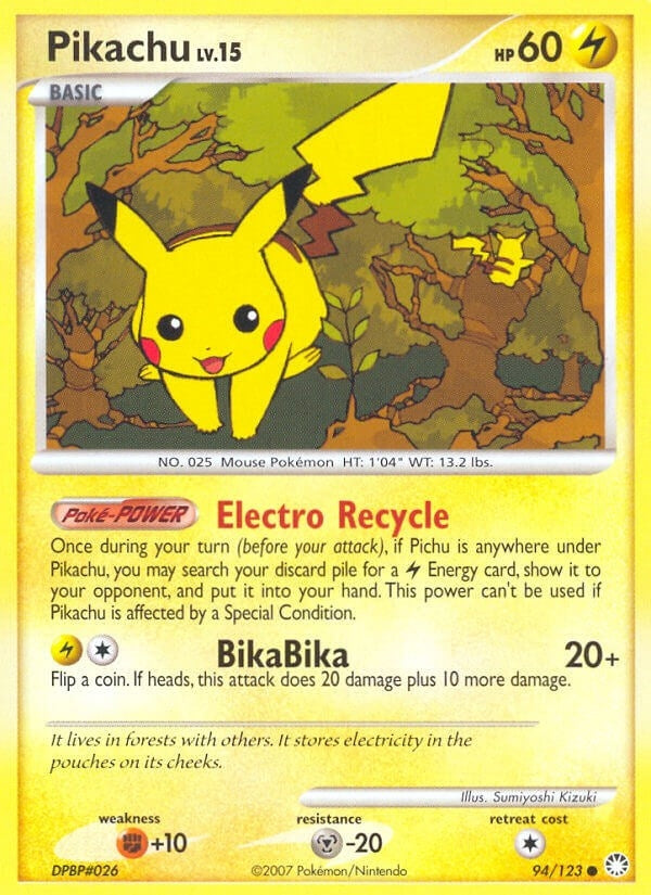 Image for Pikachu (94/123) (Mysterious Treasures) (MT) - Pokemon