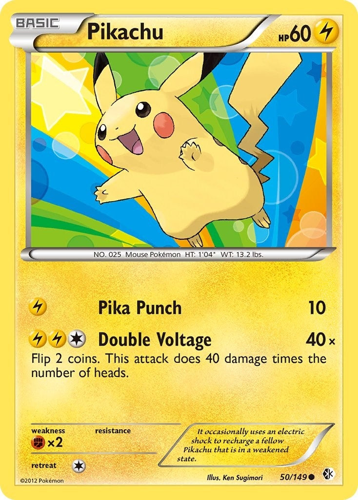 Image for Pikachu (50/149) (Boundaries Crossed) (BCR) - Pokemon