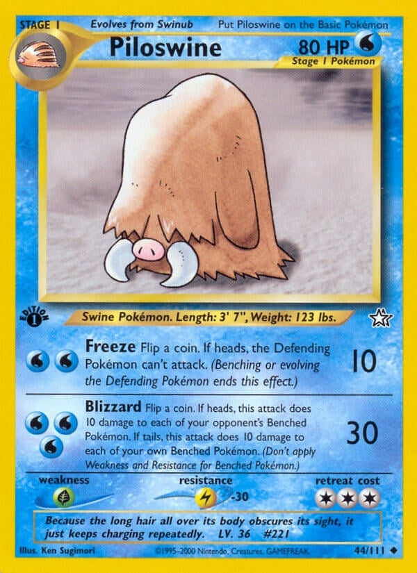 Image for Piloswine (044/111) (Neo Genesis) (N1) - Pokemon