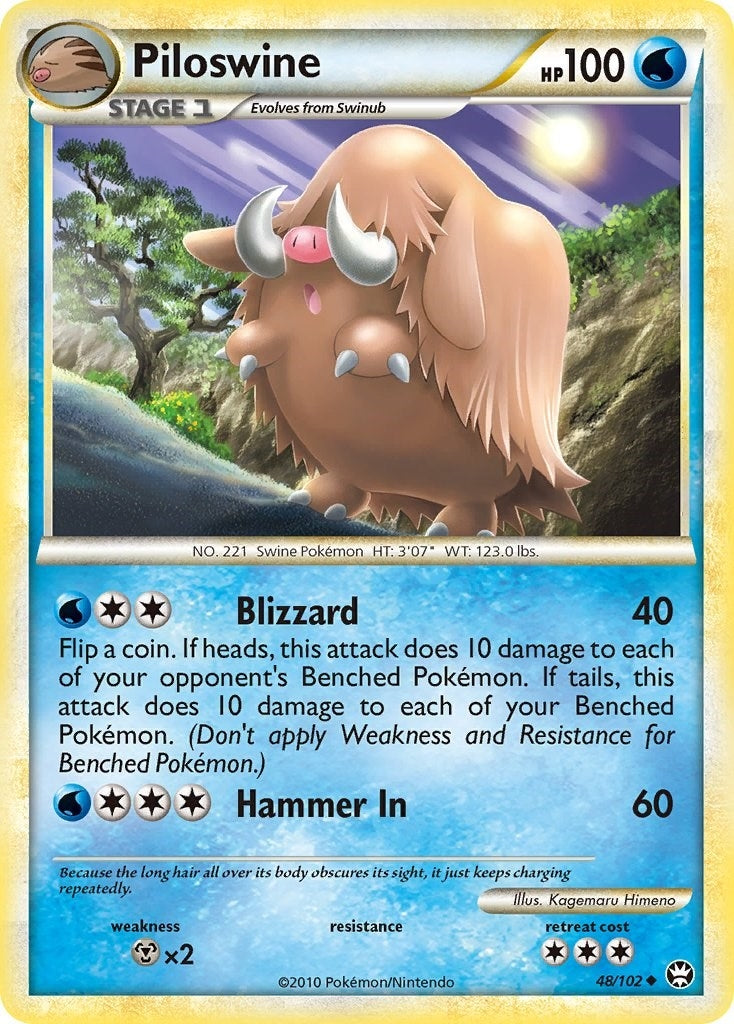 Image for Piloswine (48/102) (Triumphant) (TM) - Pokemon