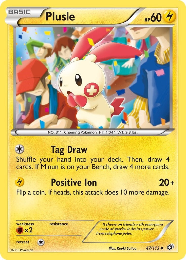 Image for Plusle (47/113) (Legendary Treasures) (LTR) - Pokemon