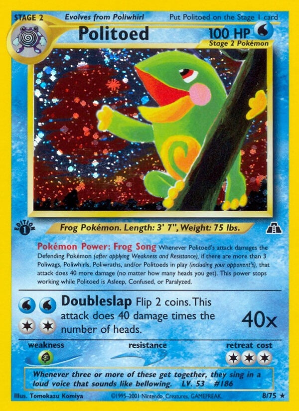Image for Politoed (8) (08/75) (Neo Discovery) (N2) - Pokemon