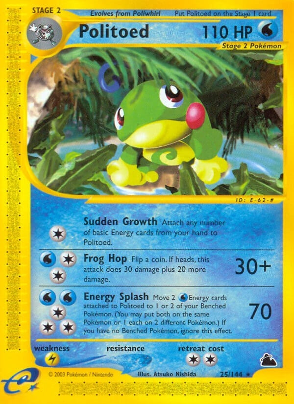 Image for Politoed (25) (025/144) (Skyridge) (SK) - Pokemon
