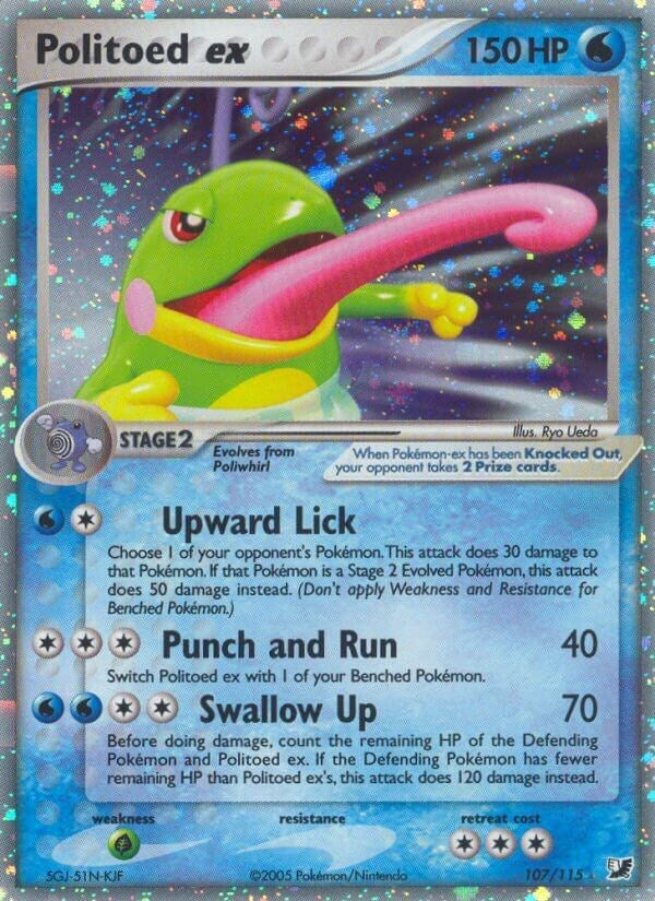 Image for Politoed ex (107/115) (EX Unseen Forces) (UF) - Pokemon
