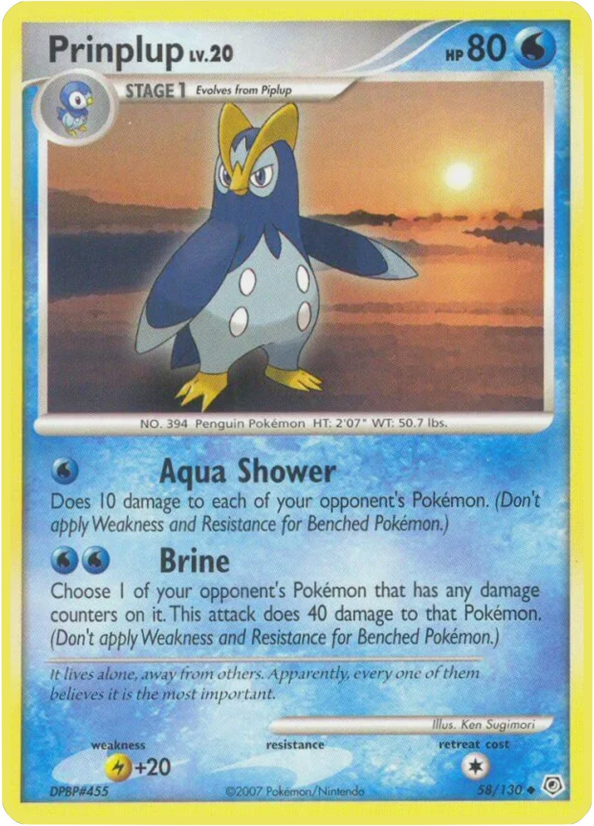 Image for Prinplup (58/130) (Diamond and Pearl) (DP) - Pokemon