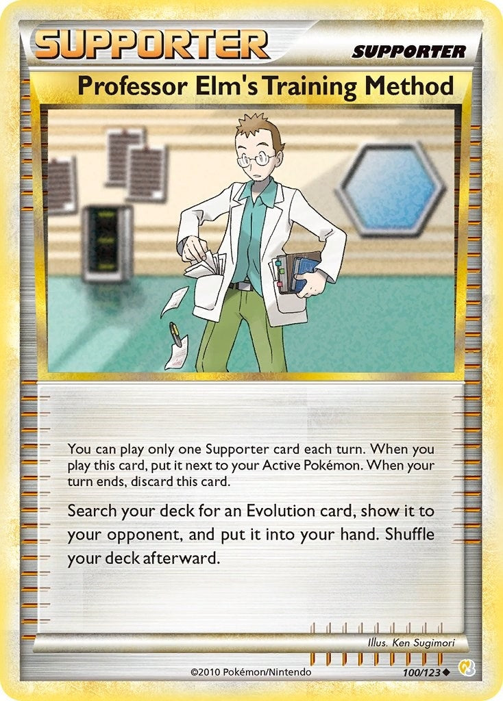 Image for Professor Elm's Training Method (100/123) (HeartGold SoulSilver) (HS) - Pokemon