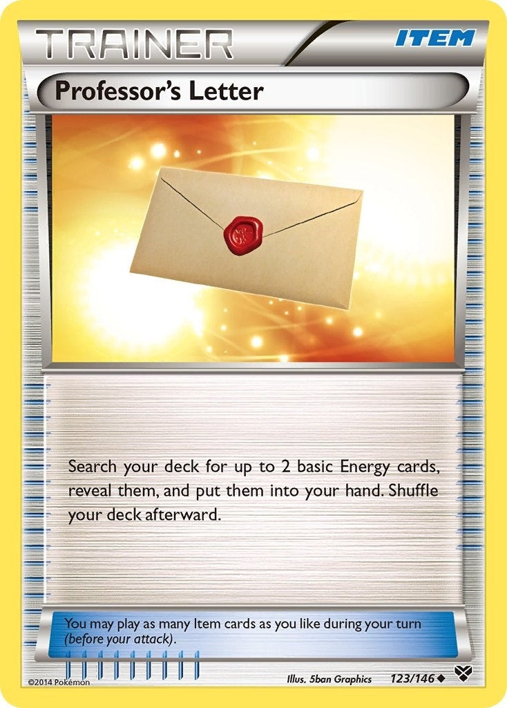 Image for Professor's Letter (123/146) (XY Base Set) (XY) - Pokemon