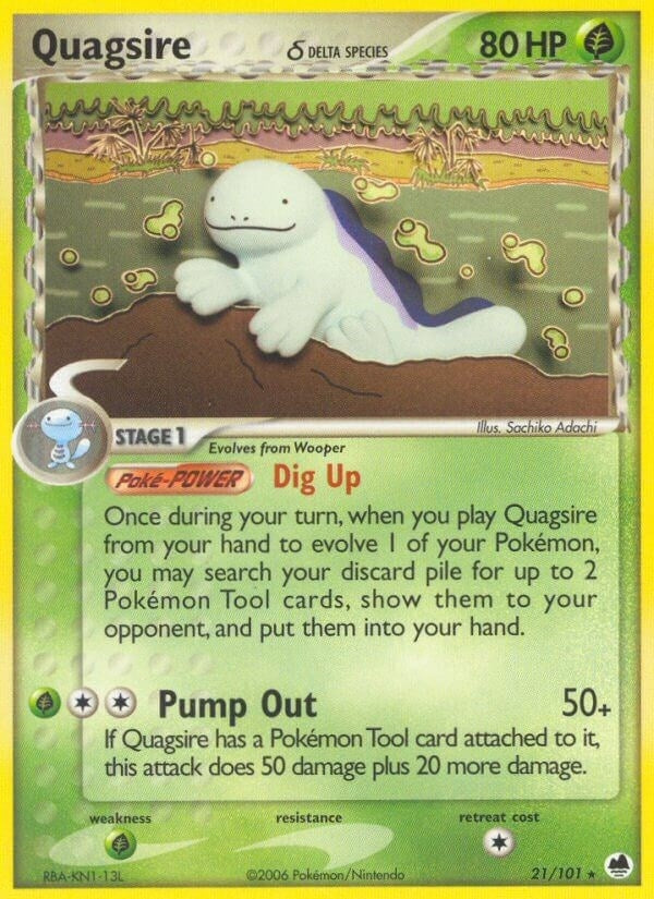 Image for Quagsire (Delta Species) (21/101) (EX Dragon Frontiers) (DF) - Pokemon