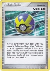 Image for Quick Ball (10/11) (DP Trainer Kit: Manaphy & Lucario) (PR) - Pokemon