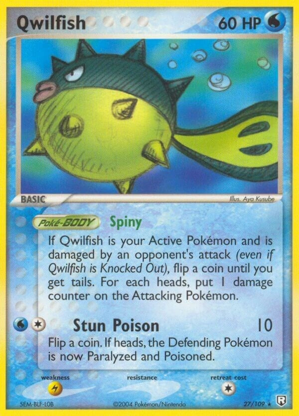 Image for Qwilfish (27/109) (EX Team Rocket Returns) (RR) - Pokemon