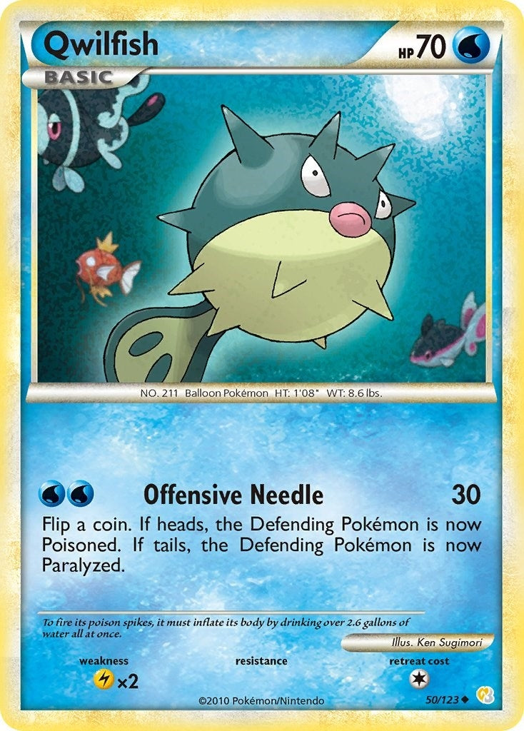Image for Qwilfish (50/123) (HeartGold SoulSilver) (HS) - Pokemon