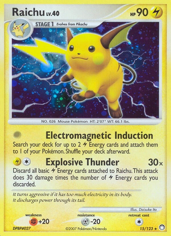 Image for Raichu (15/123) (Mysterious Treasures) (MT) - Pokemon
